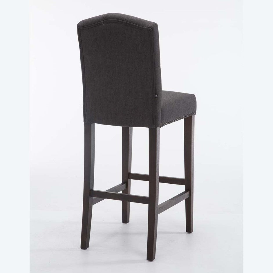 Barhocker Louise Stoff antik - dunkelgrau - InfinityMarket