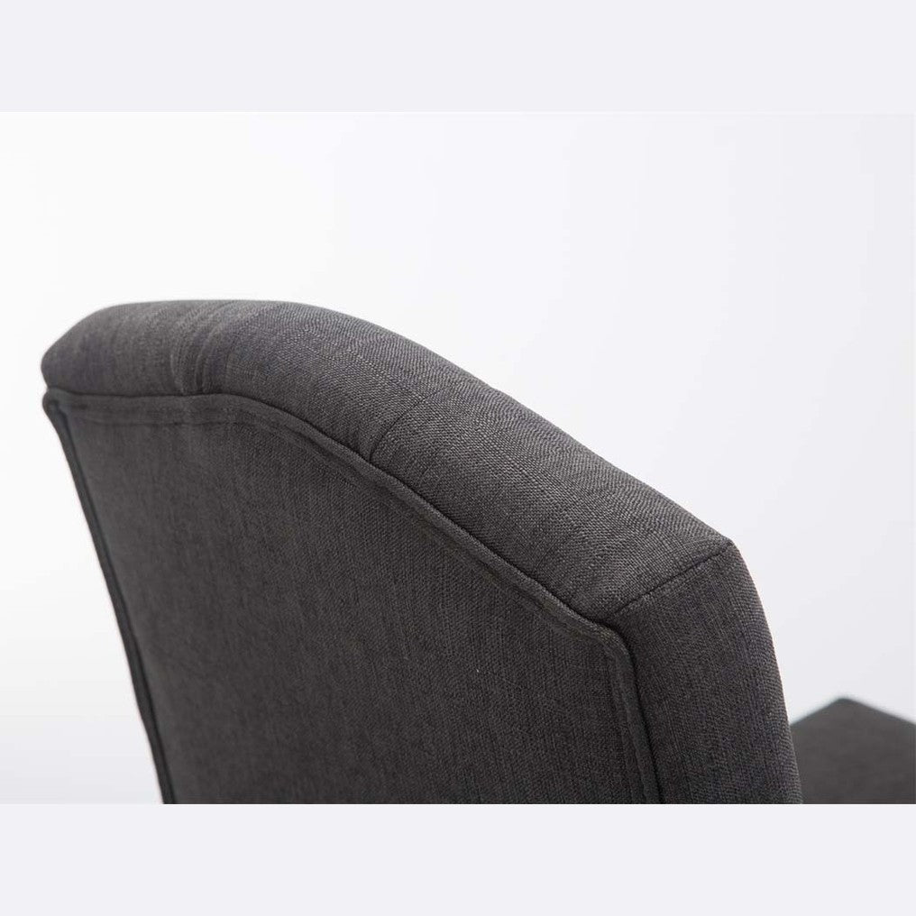 Barhocker Louise Stoff antik - dunkelgrau - InfinityMarket