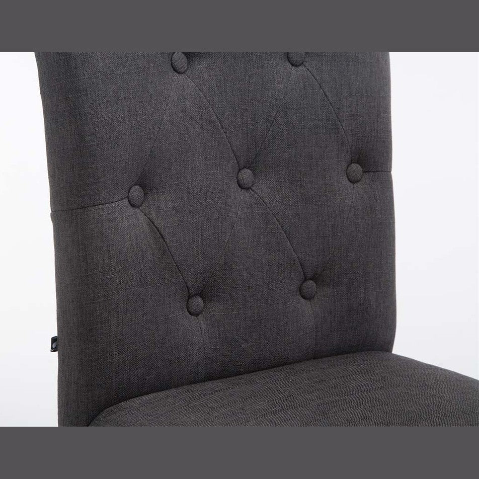 Barhocker Louise Stoff antik - dunkelgrau - InfinityMarket