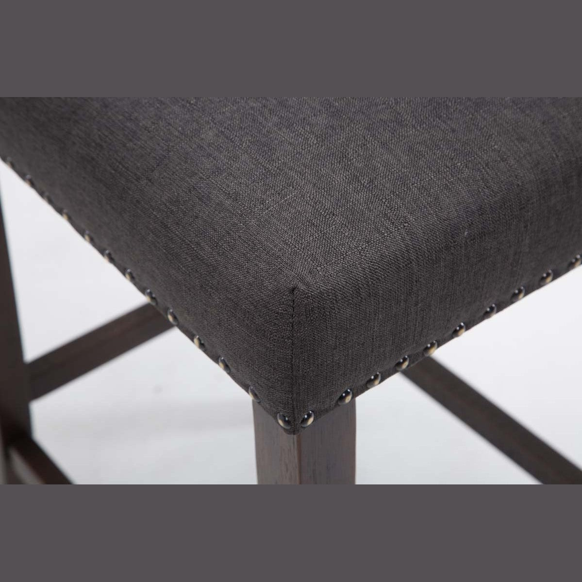 Barhocker Louise Stoff antik - dunkelgrau - InfinityMarket
