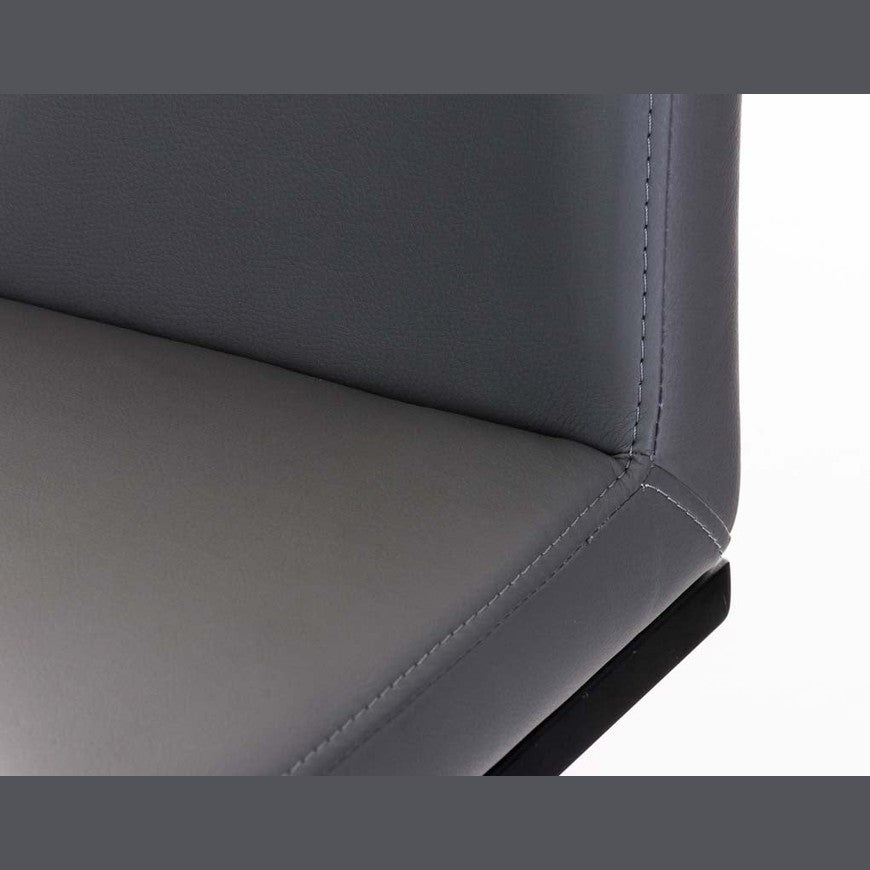 Barhocker Panama B Kunstleder - grau - InfinityMarket