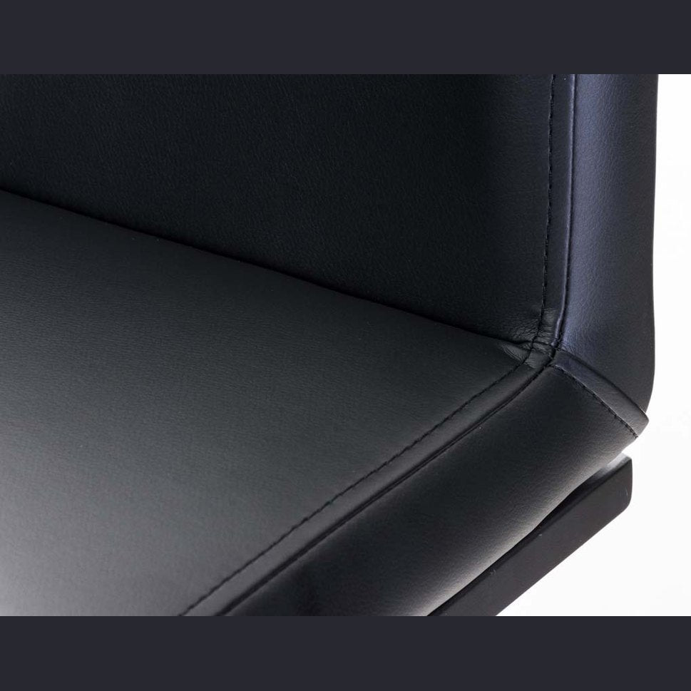 Barhocker Panama B Kunstleder - schwarz - InfinityMarket