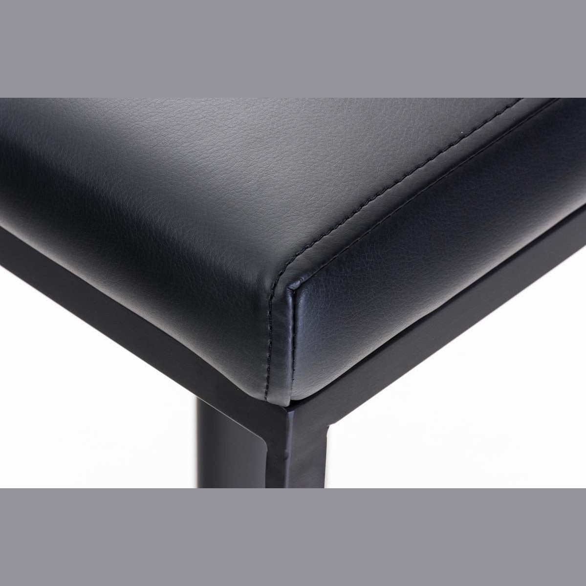 Barhocker Panama B Kunstleder - schwarz - InfinityMarket