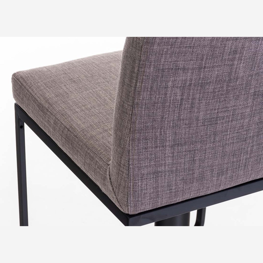 Barhocker Panama B Stoff - grau - InfinityMarket