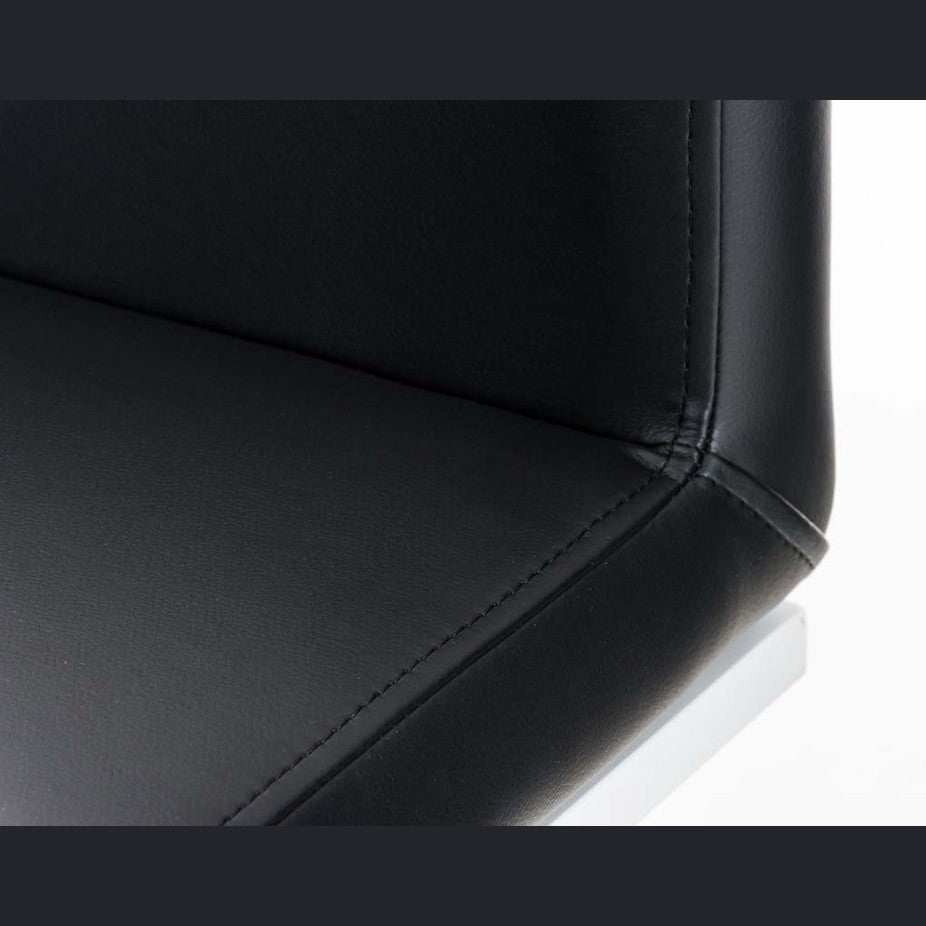 Barhocker Panama W Kunstleder - schwarz - InfinityMarket