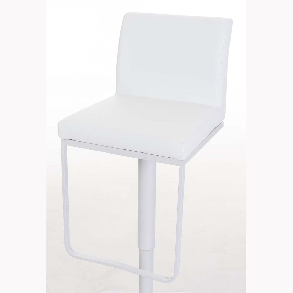 Barhocker Panama W Kunstleder - weiß - InfinityMarket