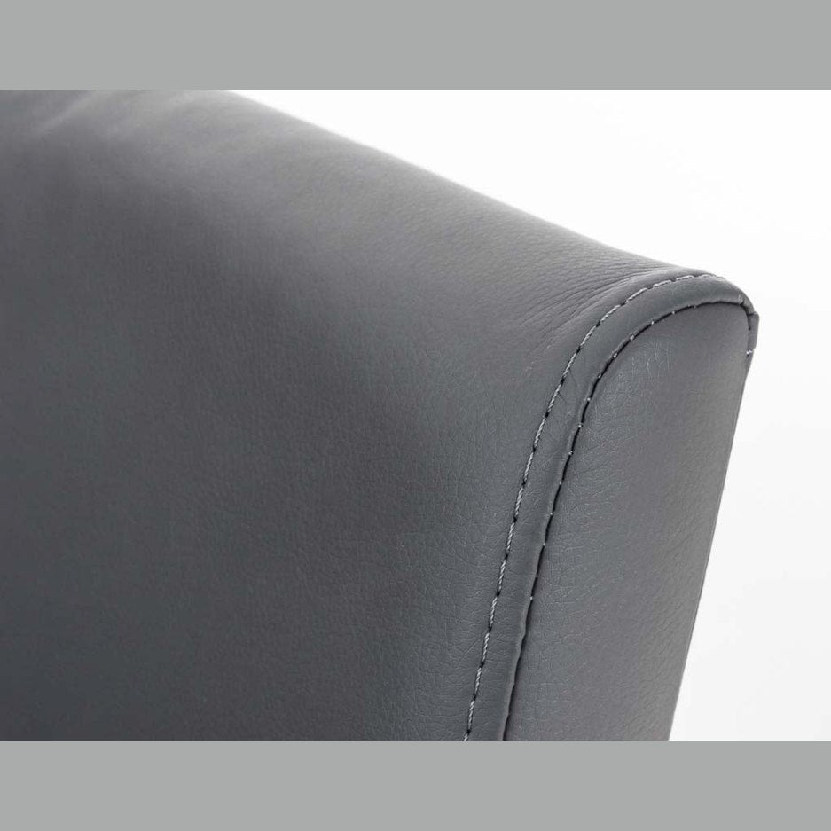 Barhocker Panama W Kunstleder - grau - InfinityMarket