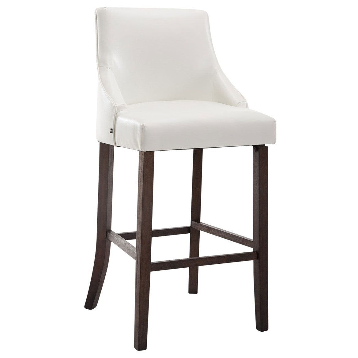 Barhocker Innsbruck antik-dunkel - weiß - InfinityMarket