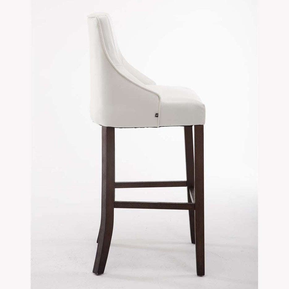 Barhocker Innsbruck antik-dunkel - weiß - InfinityMarket