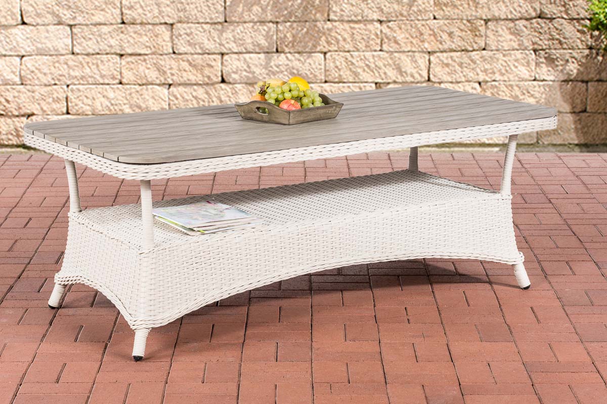 WPC-Tisch Pandora 160x80 - perlweiß by Dropshipping-Europe – Gartenmöbel