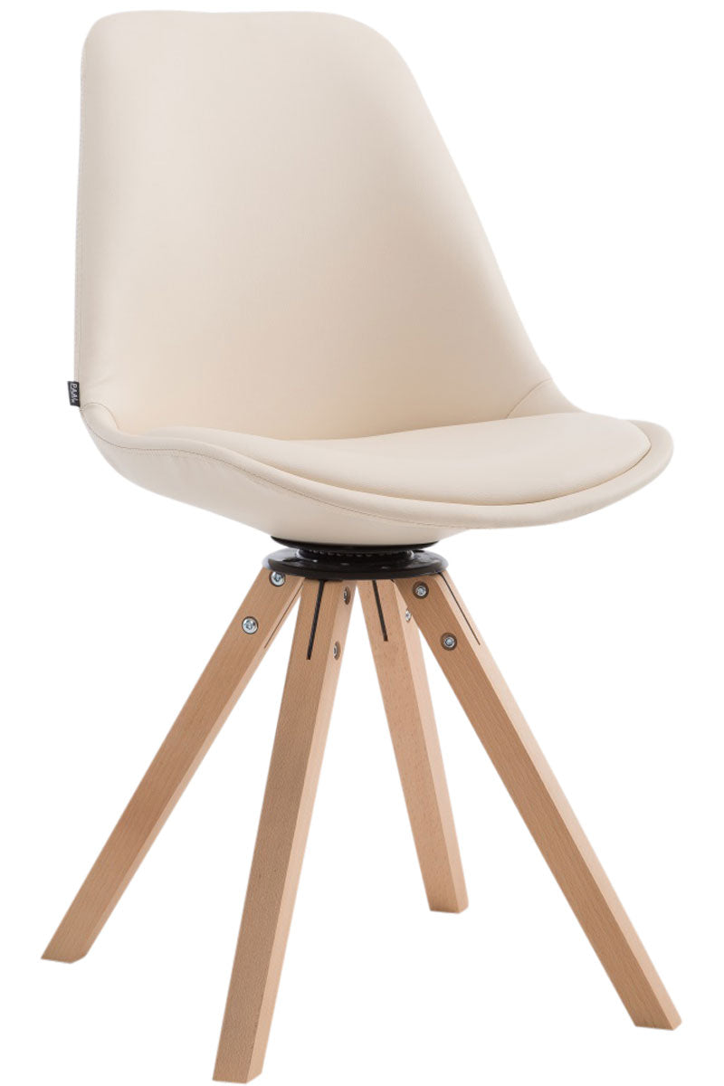 Besucherstuhl Calais Drehbar Natura Square - creme