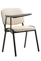 Stuhl Ken mit Klapptisch Kunstleder - creme