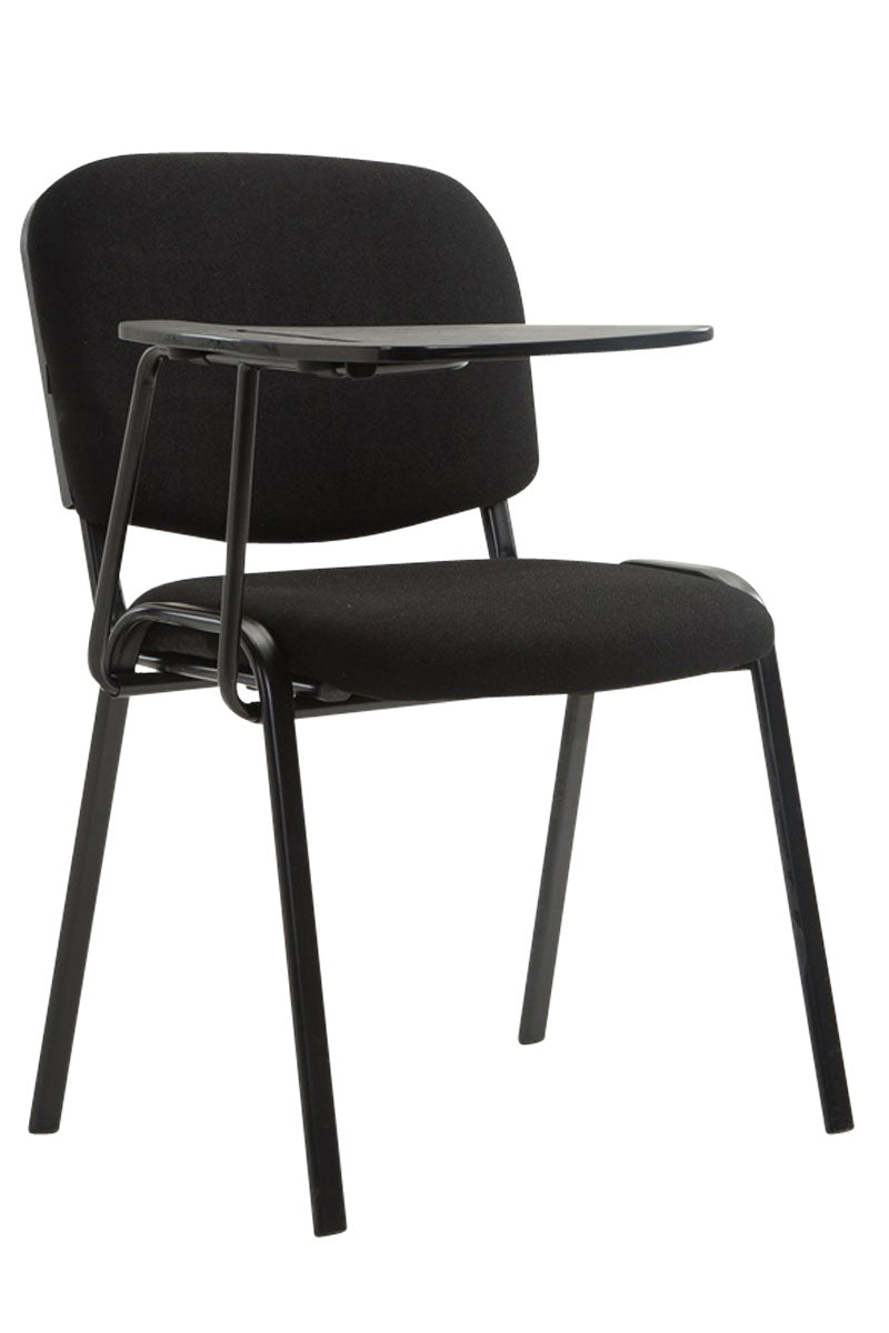 Stuhl Ken mit Klapptisch Stoff - schwarz