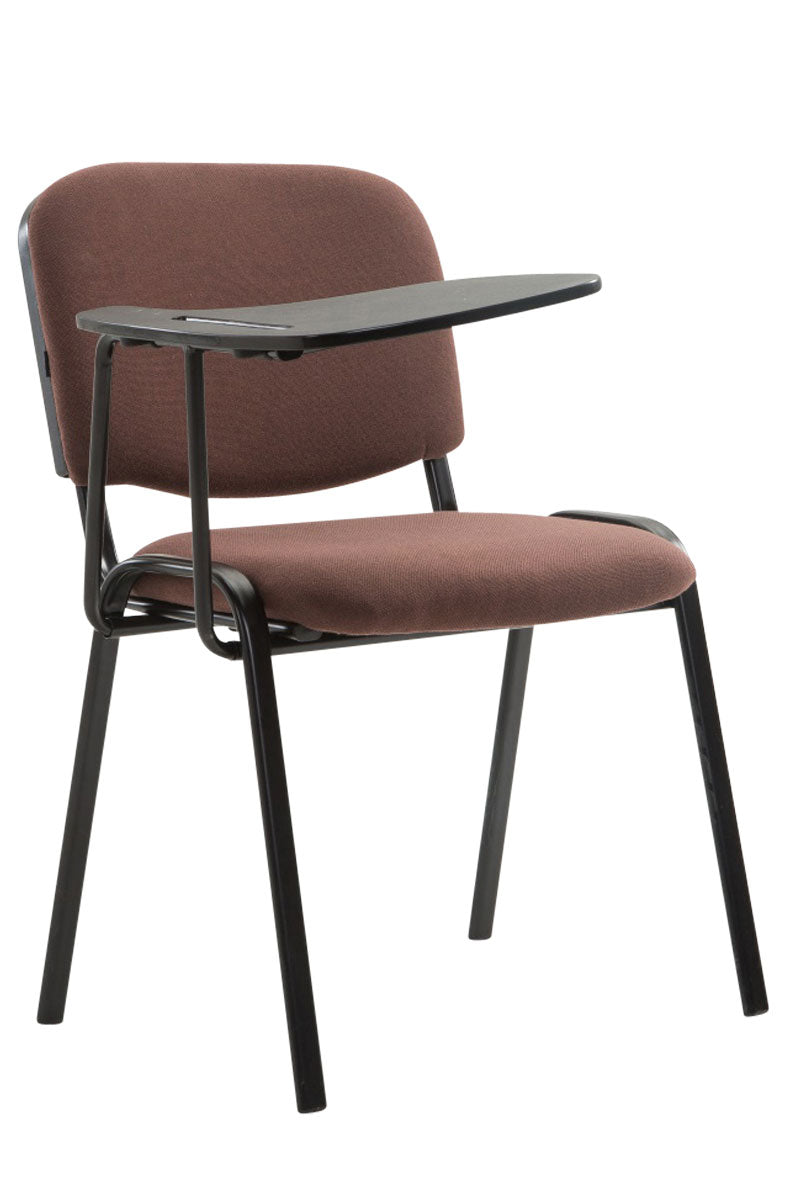 Stuhl Ken mit Klapptisch Stoff - braun