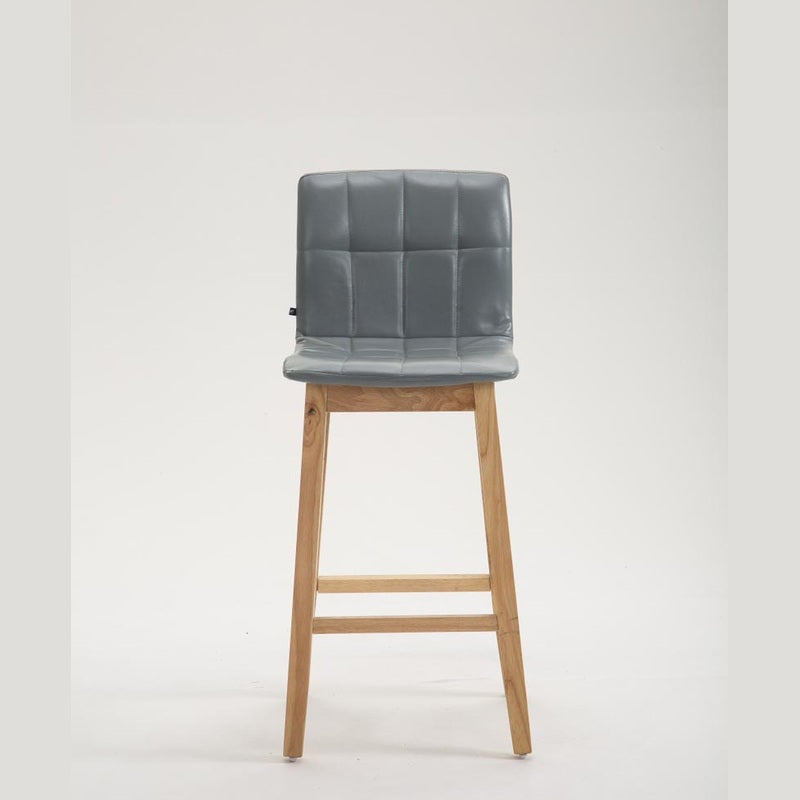 Barhocker Bregenz Kunstleder Natura, - grau - InfinityMarket