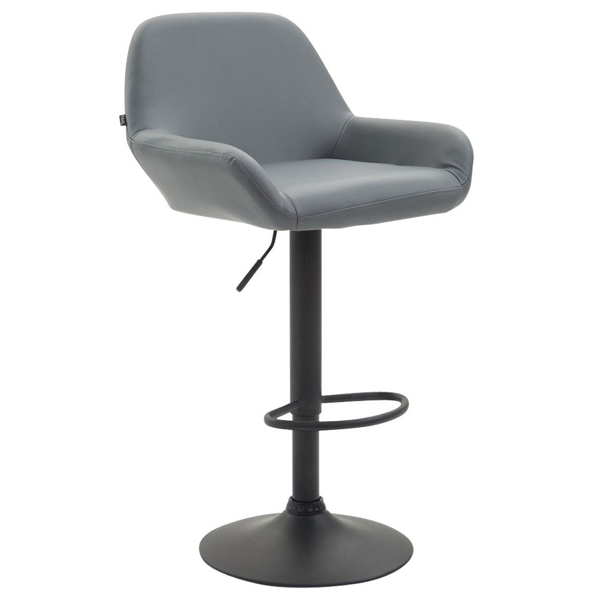 Barhocker Braga Kunstleder B - grau - InfinityMarket