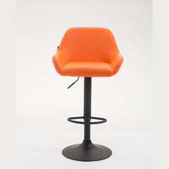 Barhocker Braga Kunstleder B - orange - InfinityMarket