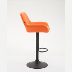 Barhocker Braga Kunstleder B - orange - InfinityMarket