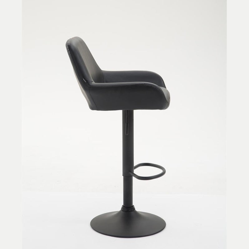 Barhocker Braga Kunstleder B - schwarz - InfinityMarket