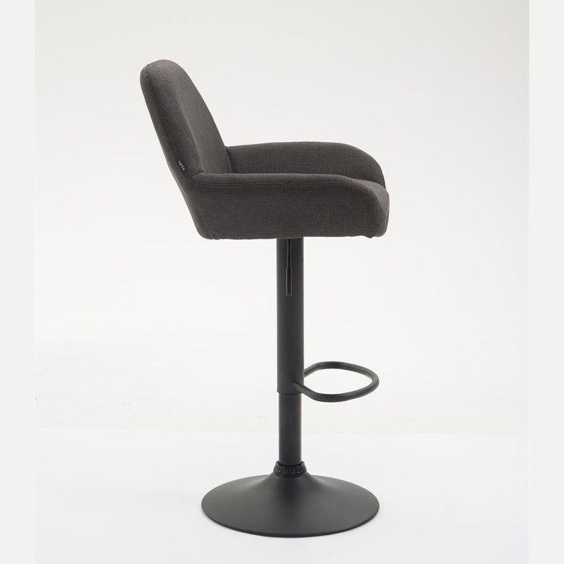 Barhocker Braga Stoff B - dunkelgrau - InfinityMarket