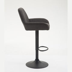 Barhocker Braga Stoff B - dunkelgrau - InfinityMarket