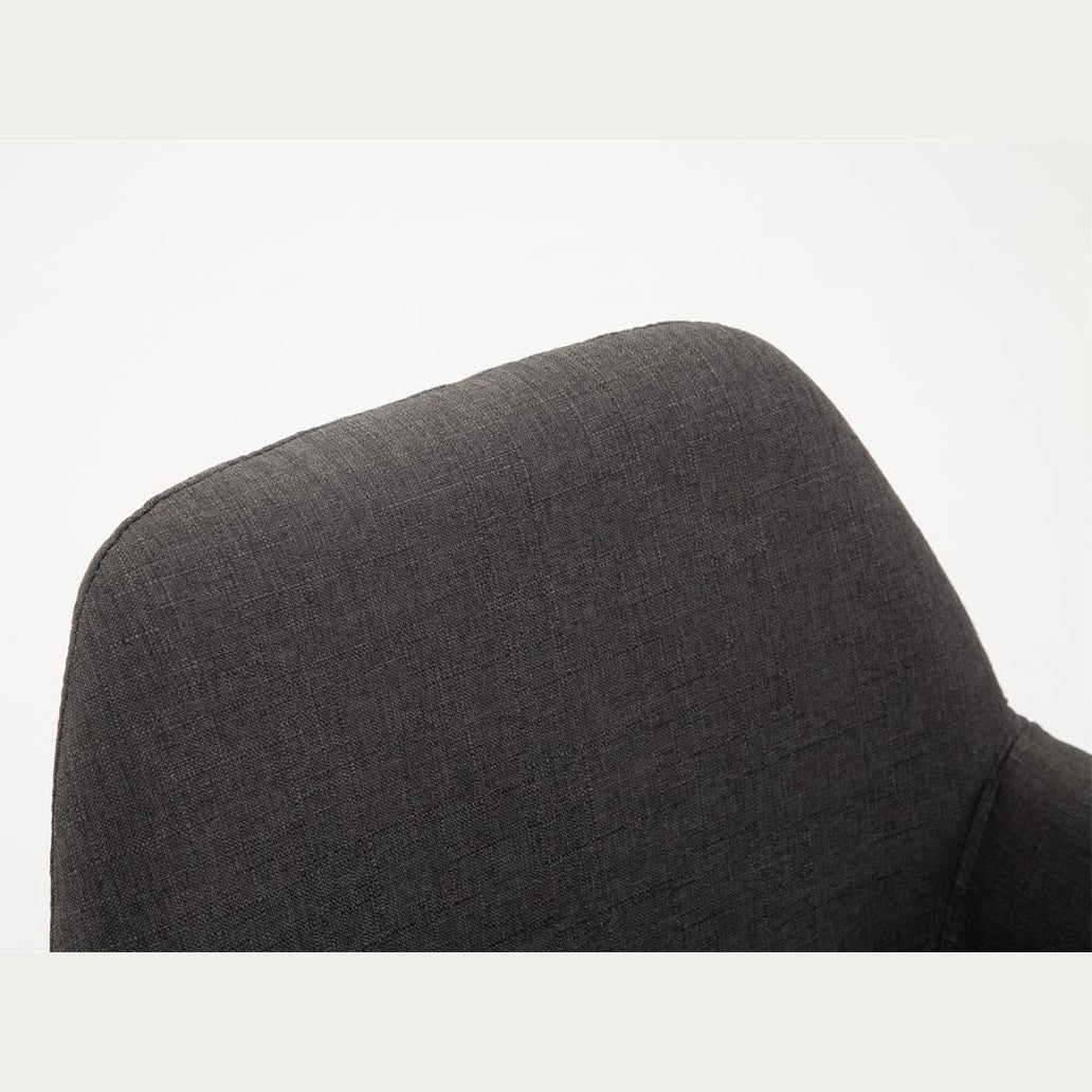 Barhocker Braga Stoff B - dunkelgrau - InfinityMarket