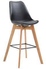 Barhocker Metz Kunststoff Natura - schwarz