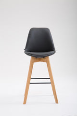 Barhocker Metz Kunstleder Natura - schwarz