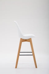 Barhocker Metz Kunststoff Natura - weiß