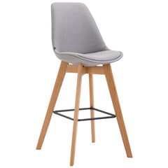 Barhocker Metz Stoff Natura - grau - InfinityMarket