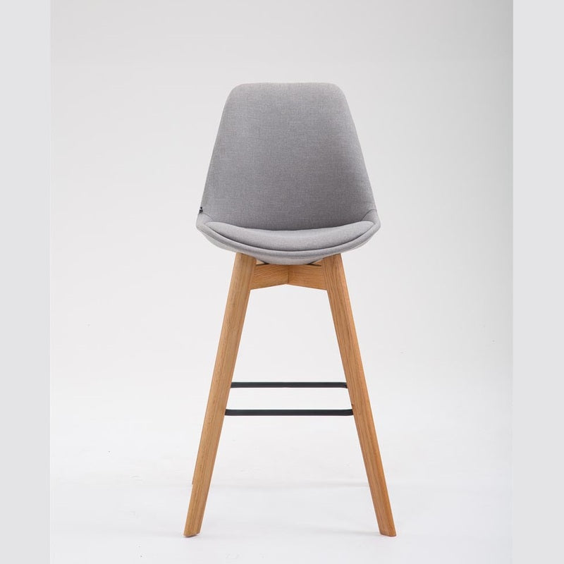 Barhocker Metz Stoff Natura - grau - InfinityMarket