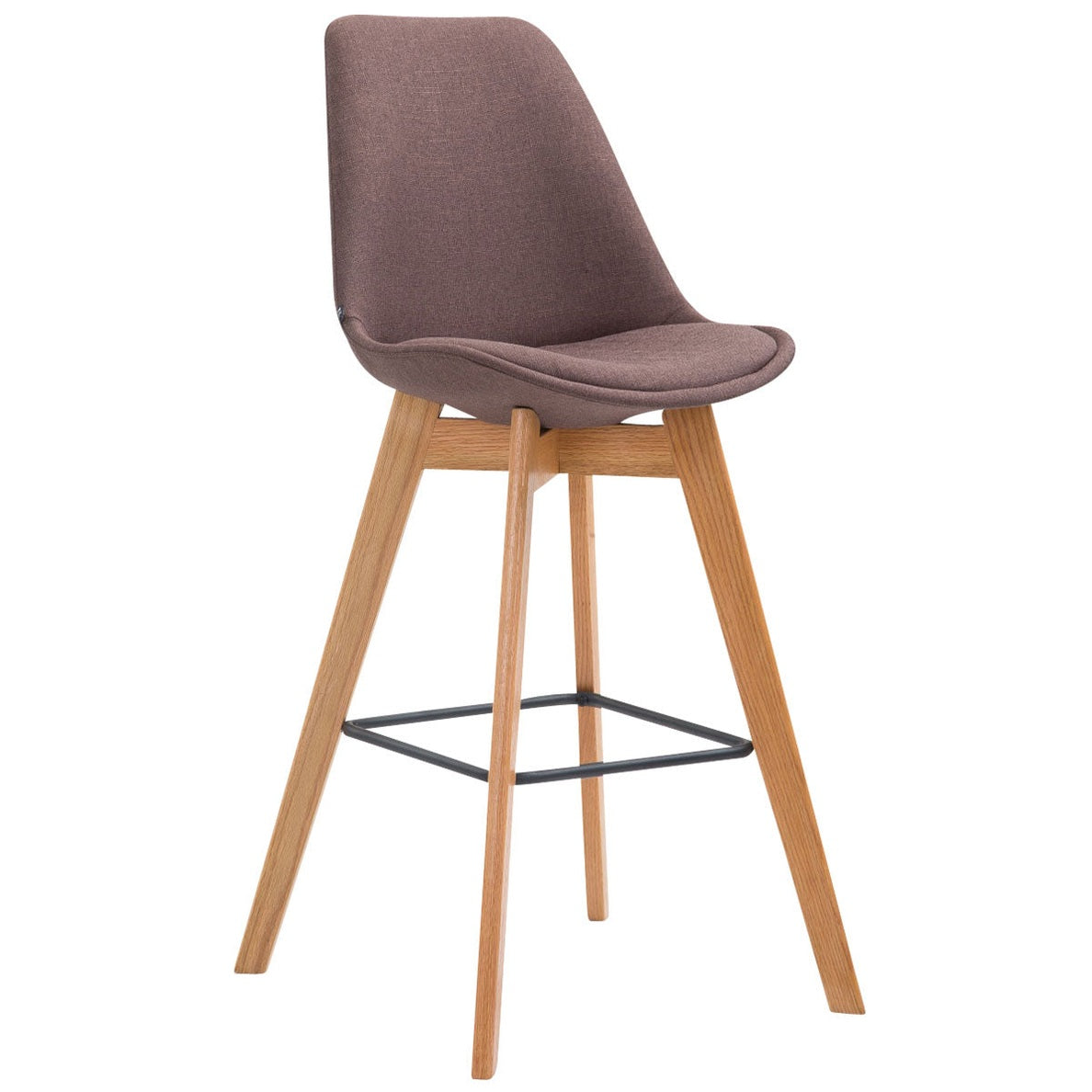 Barhocker Metz Stoff Natura - braun - InfinityMarket