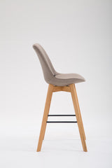 Barhocker Metz Stoff Natura - taupe