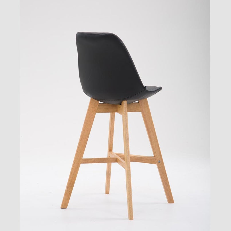 Barhocker Cannes Kunstleder Natura - schwarz - InfinityMarket