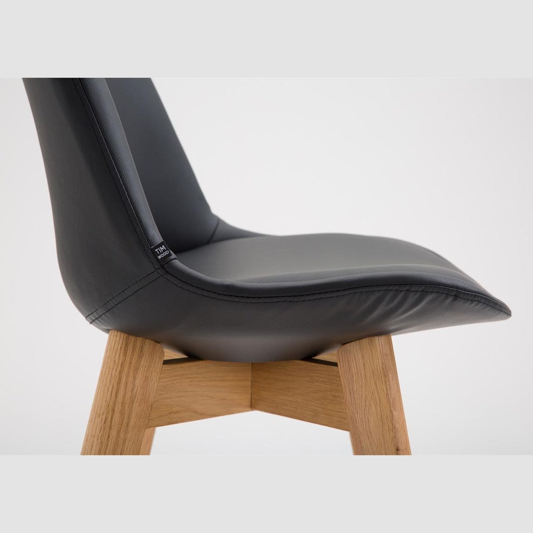 Barhocker Cannes Kunstleder Natura - schwarz - InfinityMarket