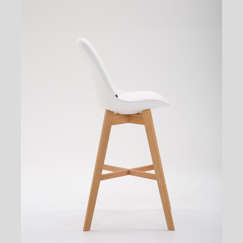 Barhocker Cannes Kunstleder Natura - weiß - InfinityMarket