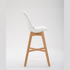 Barhocker Cannes Kunstleder Natura - weiß - InfinityMarket