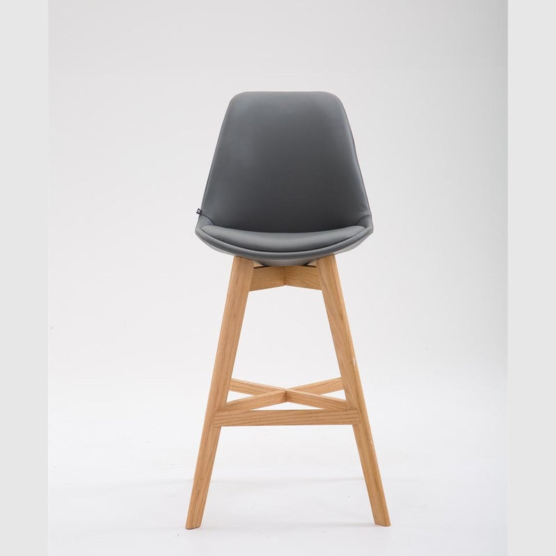 Barhocker Cannes Kunstleder Natura - grau - InfinityMarket