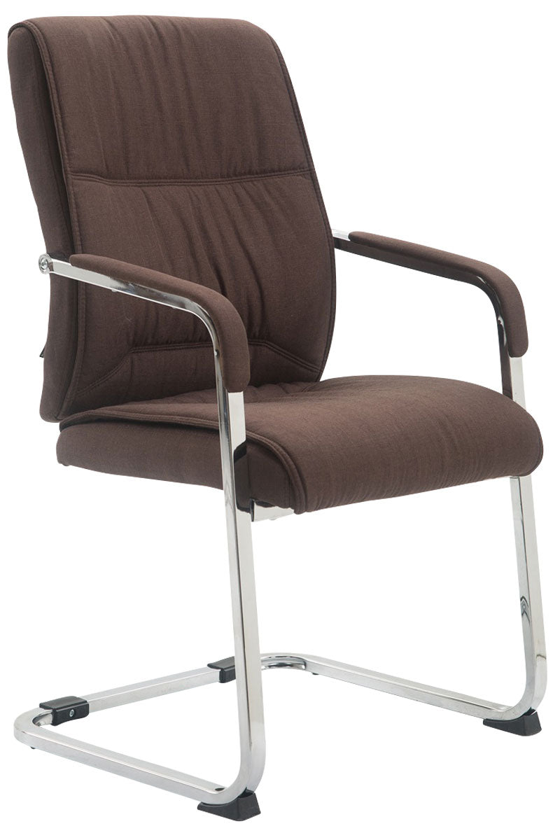 XL Besucherstuhl Anubis Stoff - braun by Dropshipping-Europe – Möbel