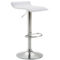Barhocker Dyn V2 Kunstleder chrom - weiß - InfinityMarket