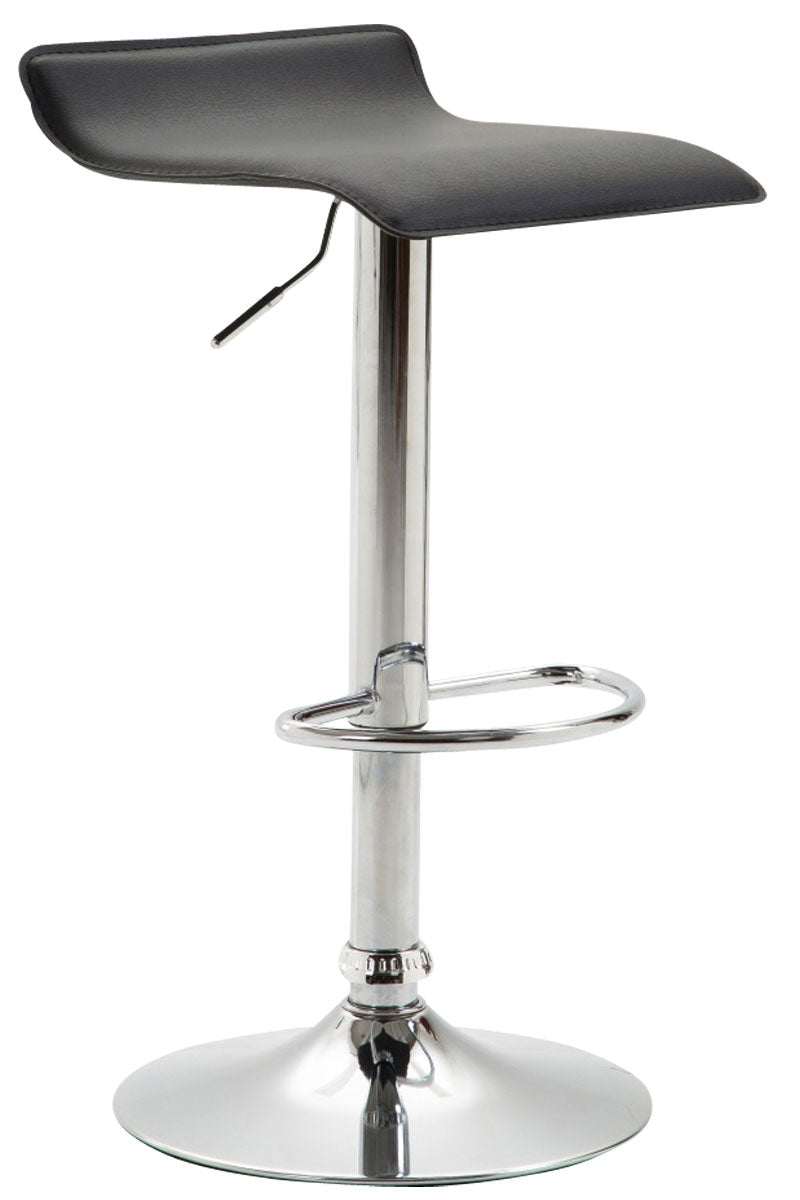 Barhocker Dyn V2 Kunstleder chrom - schwarz