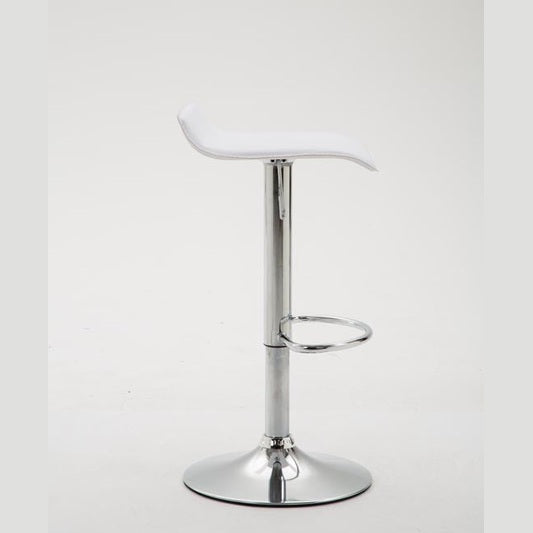Barhocker Dyn V2 Kunstleder chrom - weiß - InfinityMarket