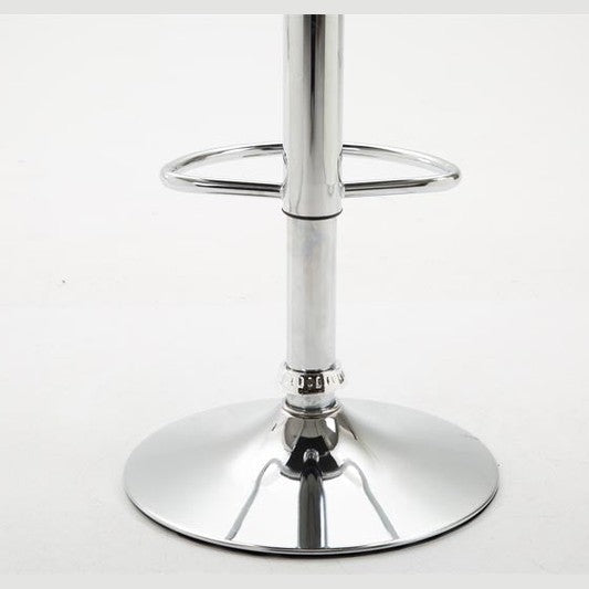Barhocker Dyn V2 Kunstleder chrom - weiß - InfinityMarket