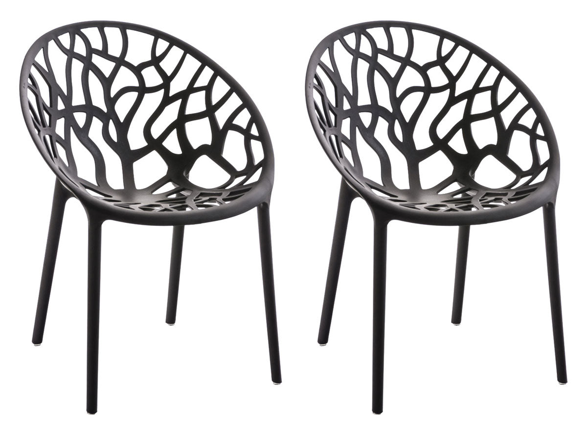 2er Set Stuhl Hope - schwarz