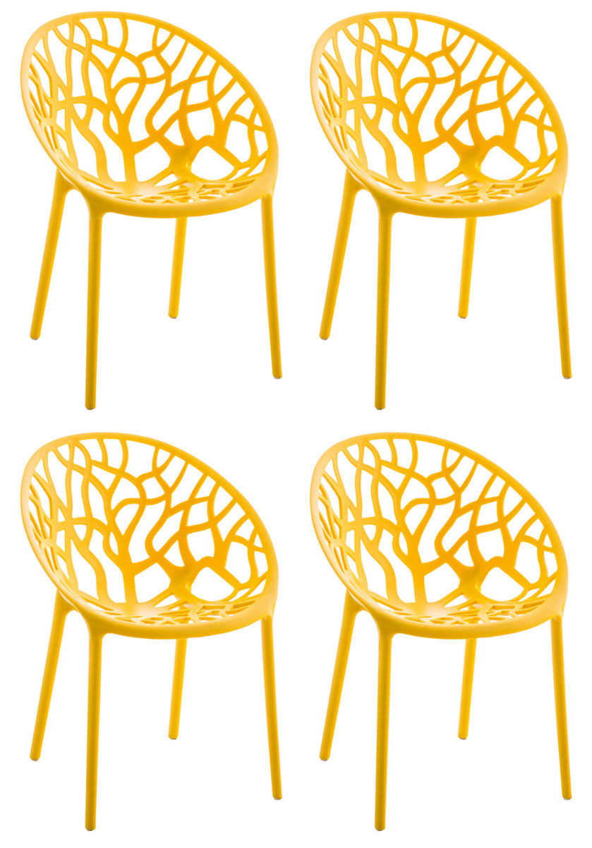 4er Set Stuhl Hope - gelb
