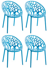 4er Set Stuhl Hope - blau