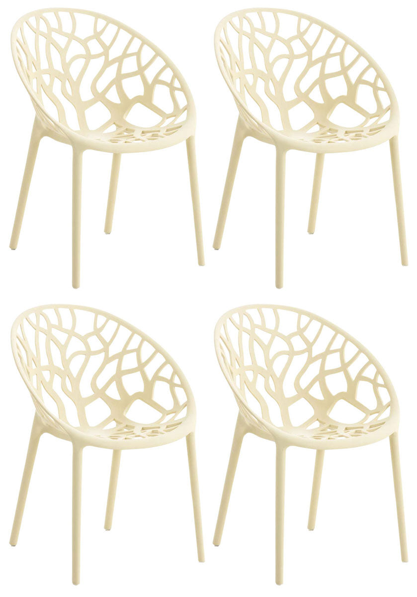 4er Set Stuhl Hope - creme