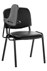 Stuhl Ken mit Klapptisch Kunstleder - schwarz