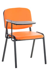Stuhl Ken mit Klapptisch Kunstleder - orange