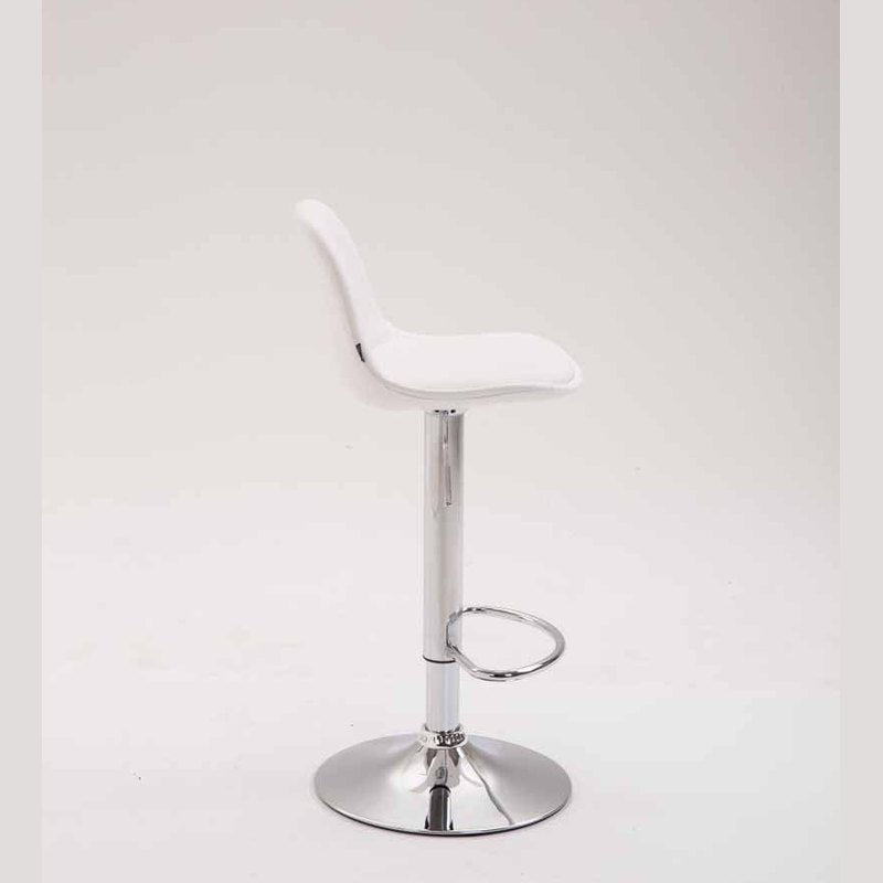 Barhocker Kiel Vollgepolstert Kunstleder - weiß - InfinityMarket